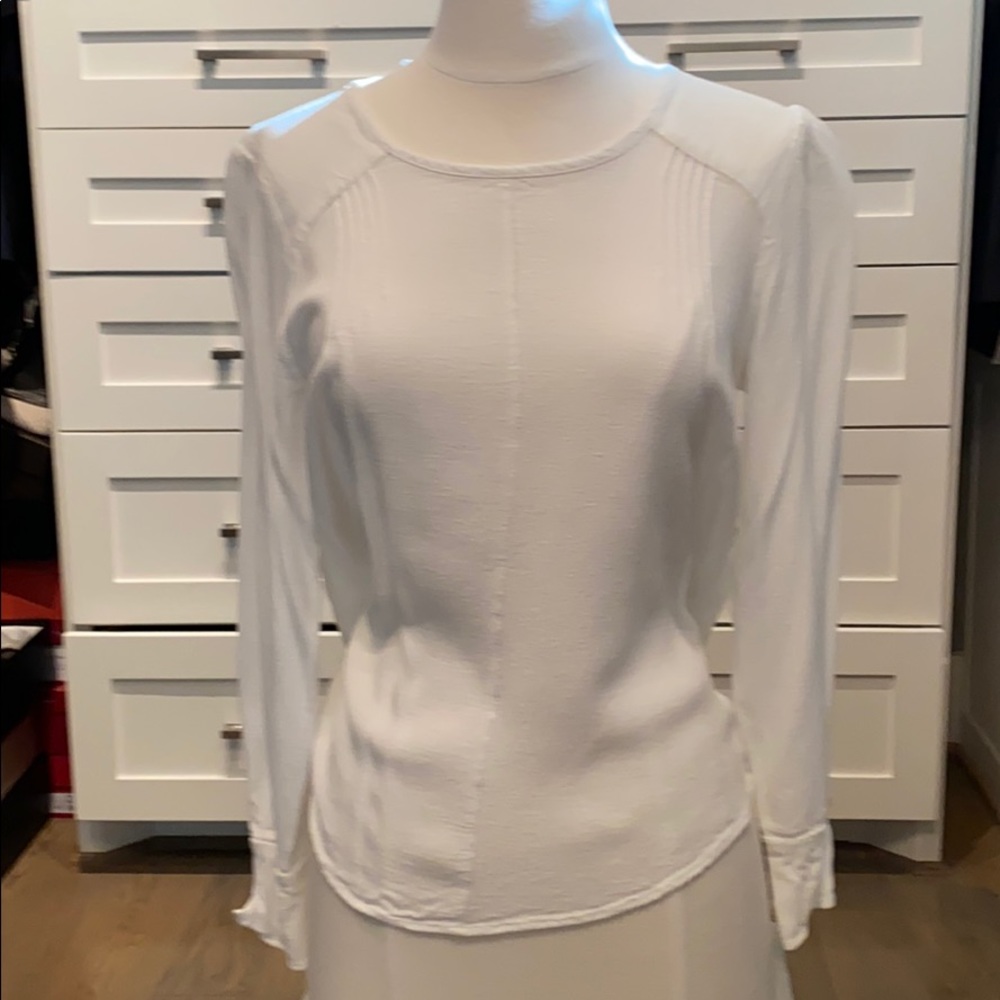 White backless top